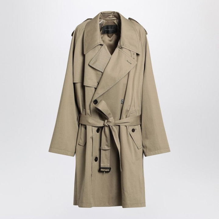 Balenciaga Coats 34 Balenciaga Beige double-breasted cotton trench coat Balenciaga Beige double-breasted cotton trench coat Brand
