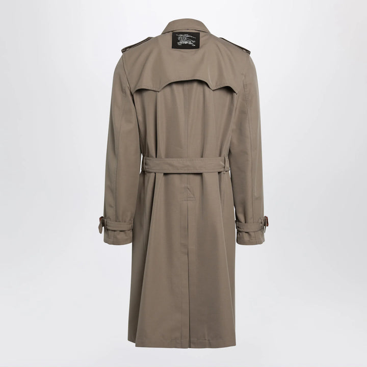 Burberry - Short Foxfield trench coat in cotton and silk Brand Coats &amp; Jackets