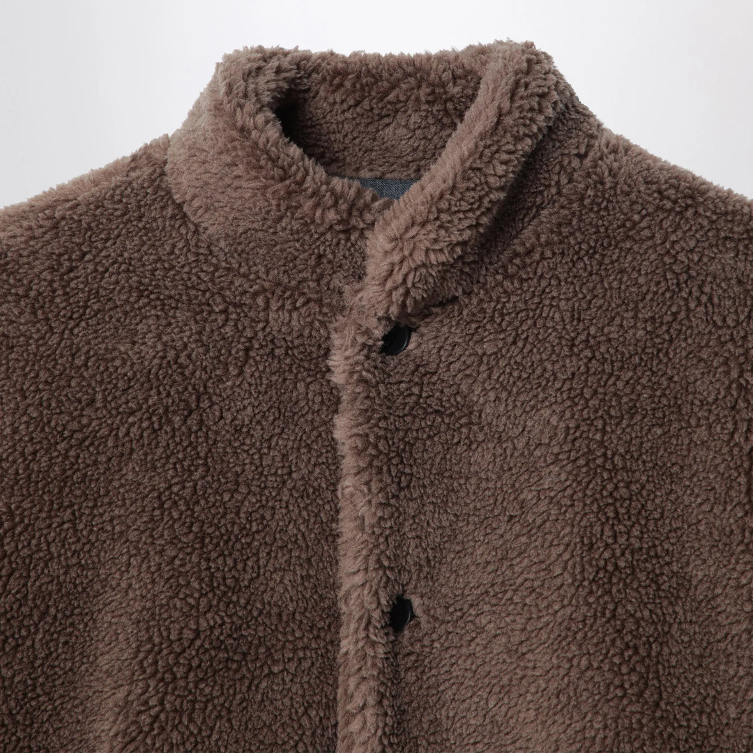 Douuod - Brown teddy-effect jacket Brand Coats &amp; Jackets