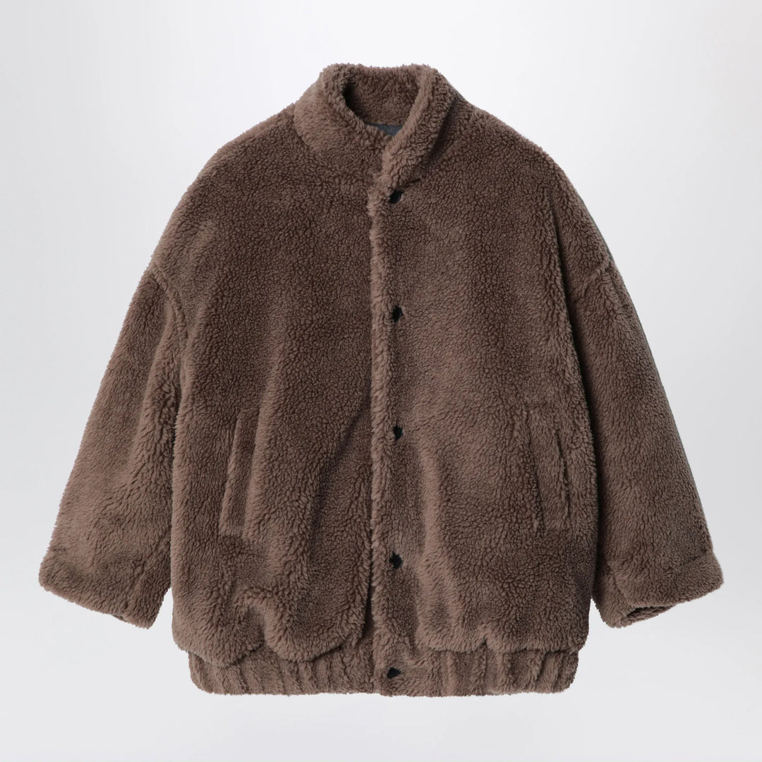 Douuod - Brown teddy-effect jacket Brand Coats &amp; Jackets 4Y
