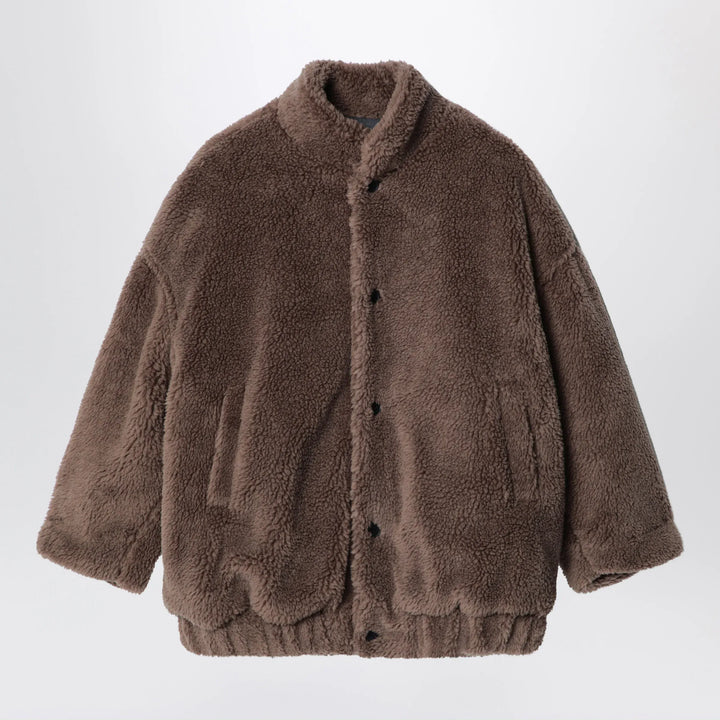 Douuod - Brown teddy-effect jacket Brand Coats &amp; Jackets 4Y