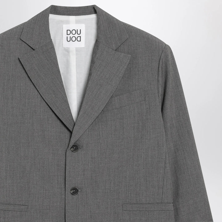 Douuod - Grey single-breasted jacket Brand Coats &amp; Jackets 8