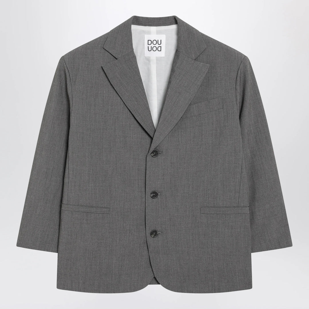 Douuod - Grey single-breasted jacket Brand Coats &amp; Jackets 8