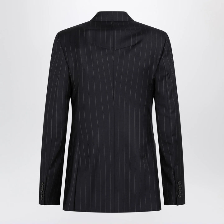 Givenchy - Double-breasted pinstripe wool jacket, dark navy Brand Coats &amp; Jackets 38  FR
