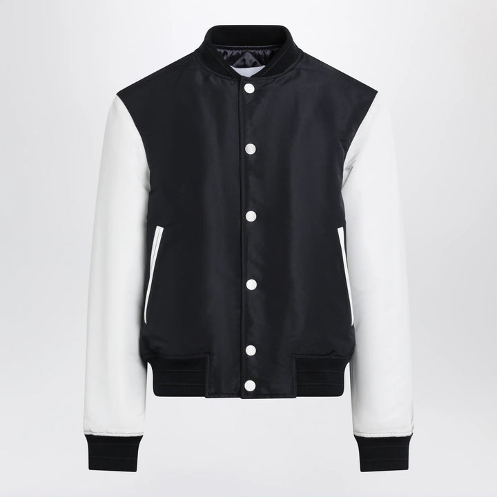 Givenchy - Navy/White Satin Varsity Jacket Brand Coats &amp; Jackets 48 IT
