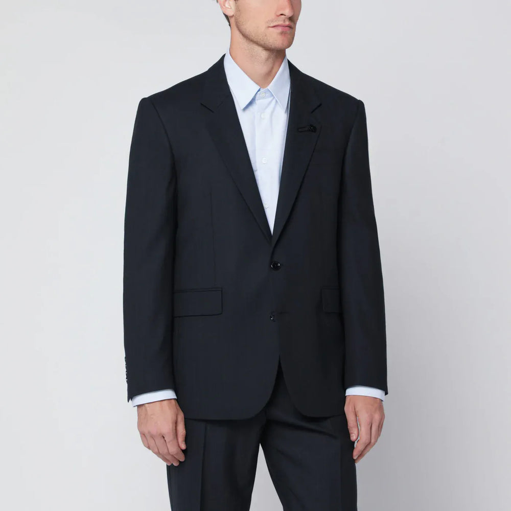Lardini - Single-breasted blue wool blend jacket Brand Coats & Jackets 52 IT