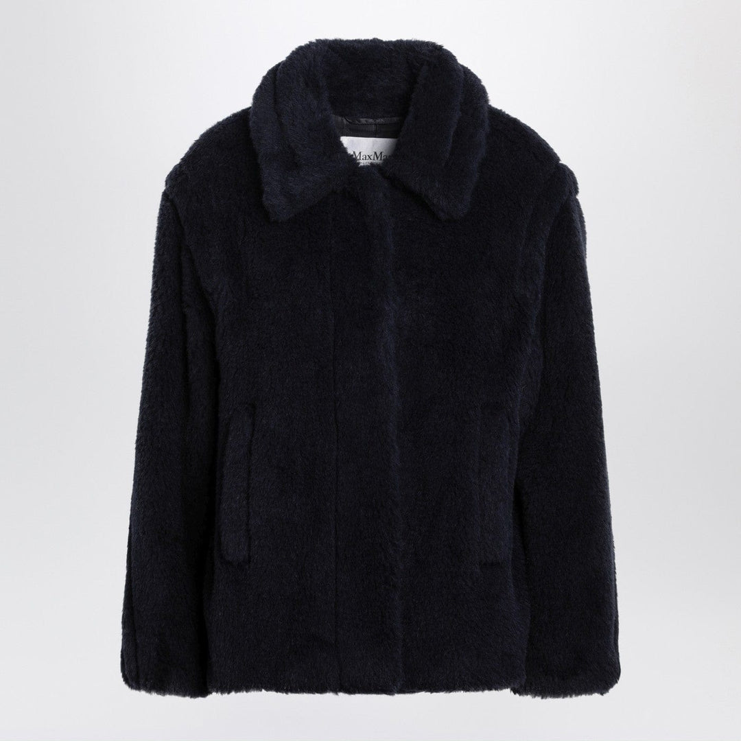 Coats &amp; Jackets 40  IT Max Mara - Navy faux-fur coat Brand
