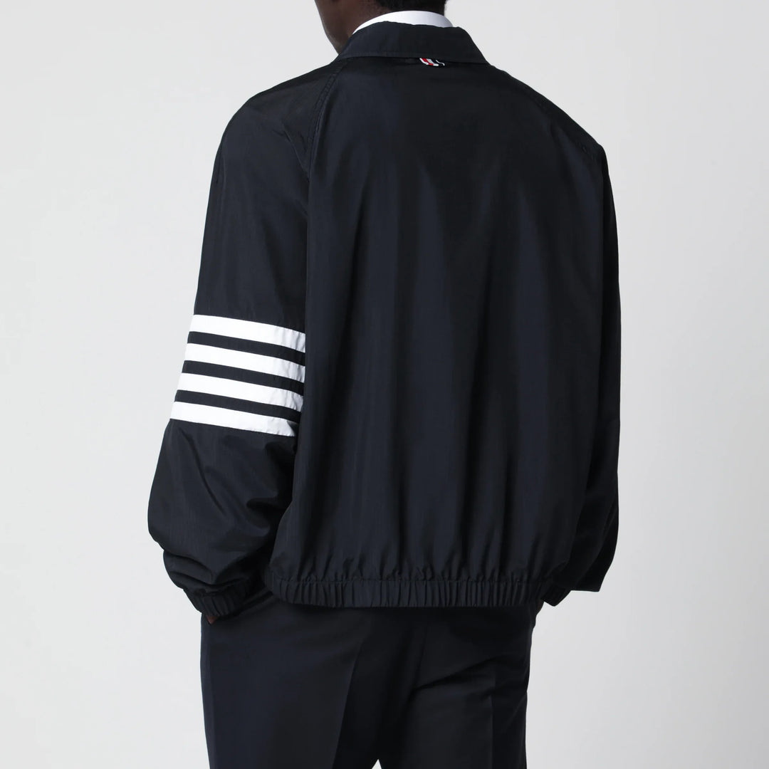 Thom Browne - Lightweight navy blue zip-up jacket Brand Coats &amp; Jackets