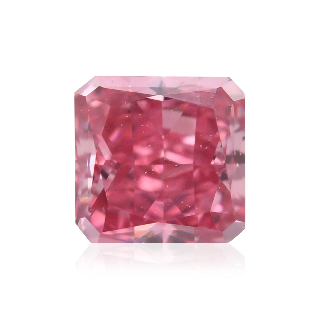 0.23 Carat Fancy Vivid Purplish Pink Radiant Argyle Diamond VS1 GIA Brand Color Diamond