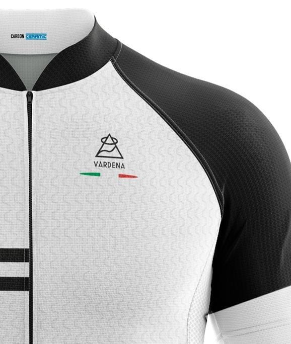 Vardena Cycling Jersey Vardena Honey Line White Carbon Ceramic Cycling Jersey Vardena Honey Line Carbon Ceramic Jersey White Brand