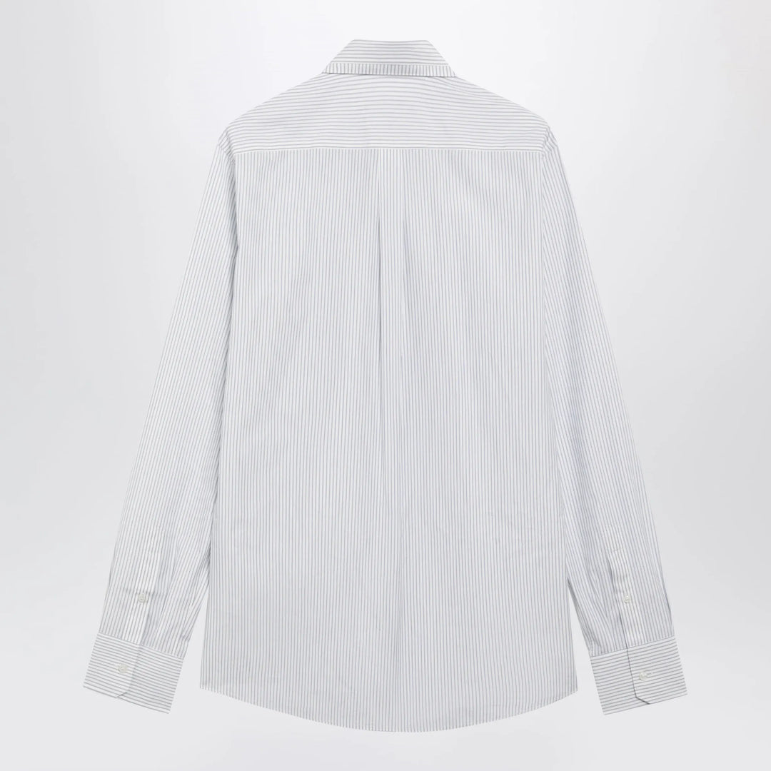 Dolce&amp;Gabbana - White Double-Collar Striped Shirt Brand