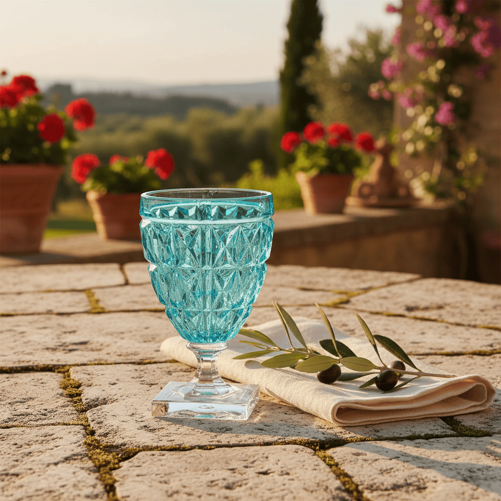 Mario Luca Giusti Stella Set of 2 Goblets Turquoise Brand Goblet