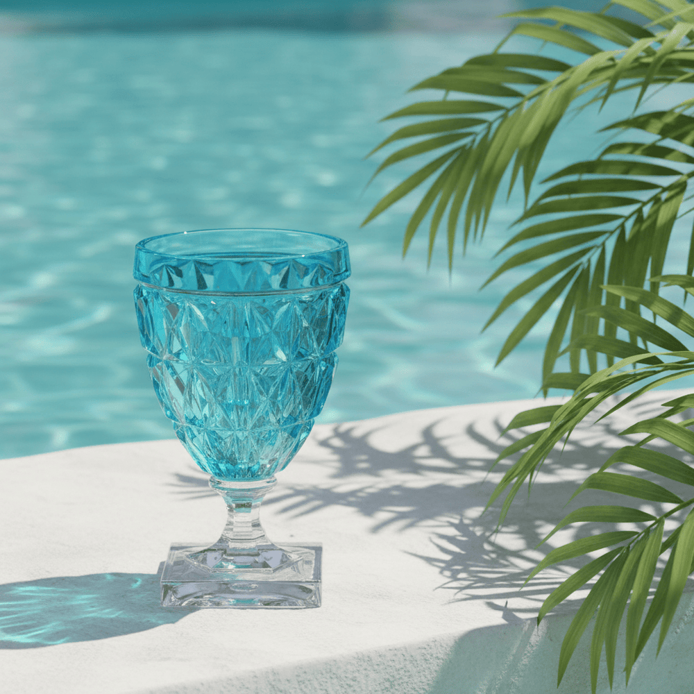 Mario Luca Giusti Stella Set of 2 Goblets Turquoise Brand Goblet
