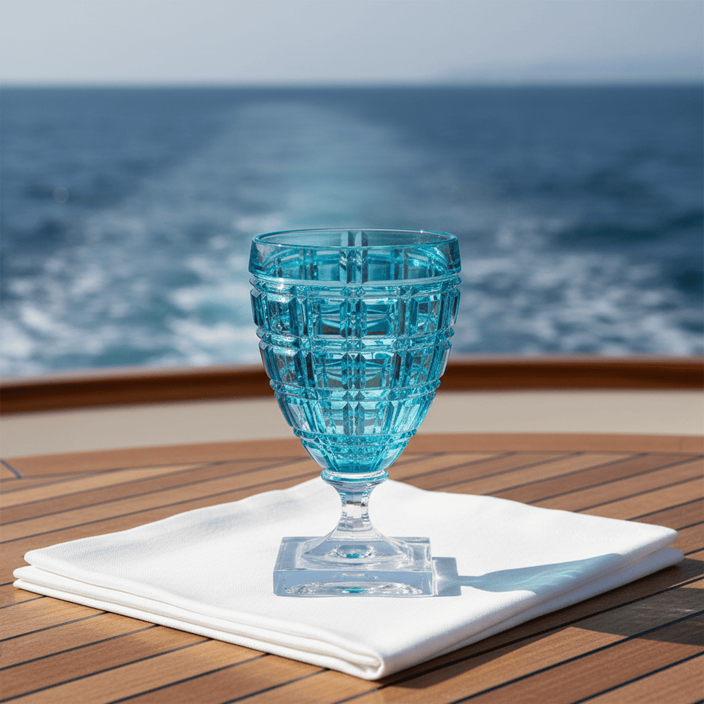Mario Luca Giusti Winston Set of 2 Goblets Turquoise Brand Goblet