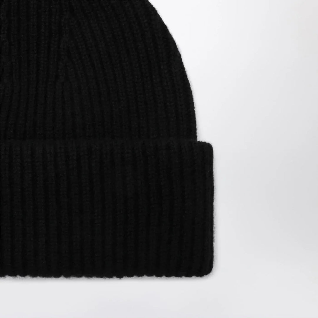 ALMADA LABEL - Black wool and cashmere beanie Brand Hats TU