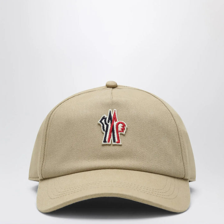 Moncler Grenoble - Beige baseball cap with logo patch Brand Hats TU