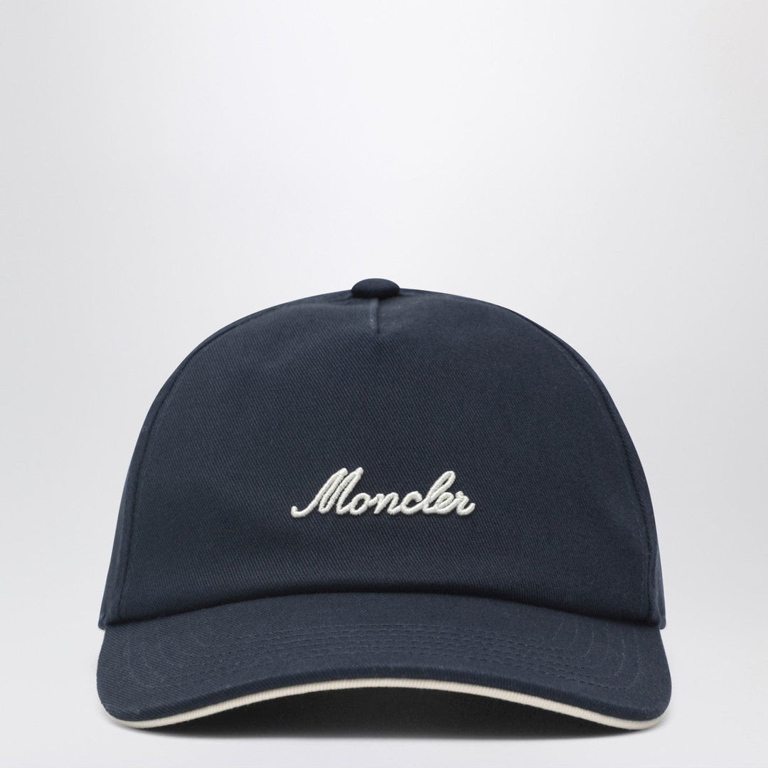Hats TU Moncler - Navy baseball cap with embroidered logo Brand
