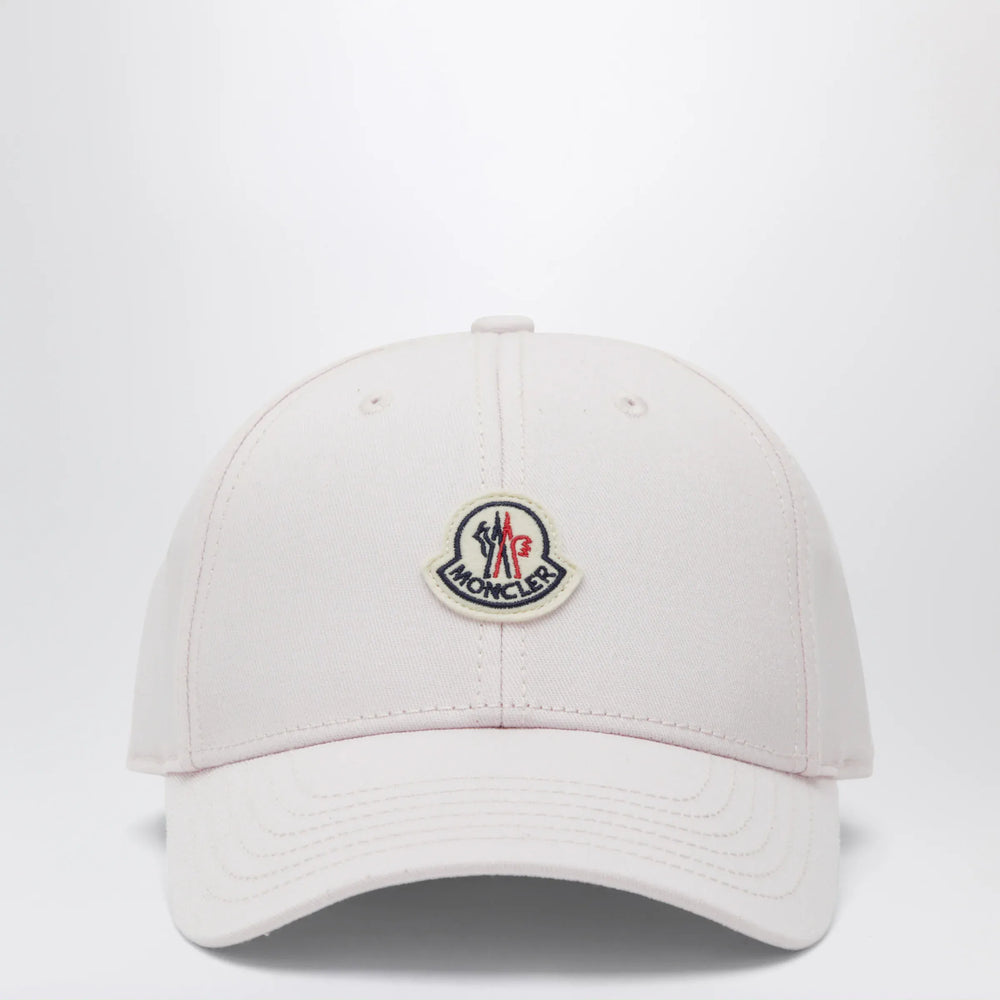Moncler - Pink baseball cap with logo patch Brand Hats TU