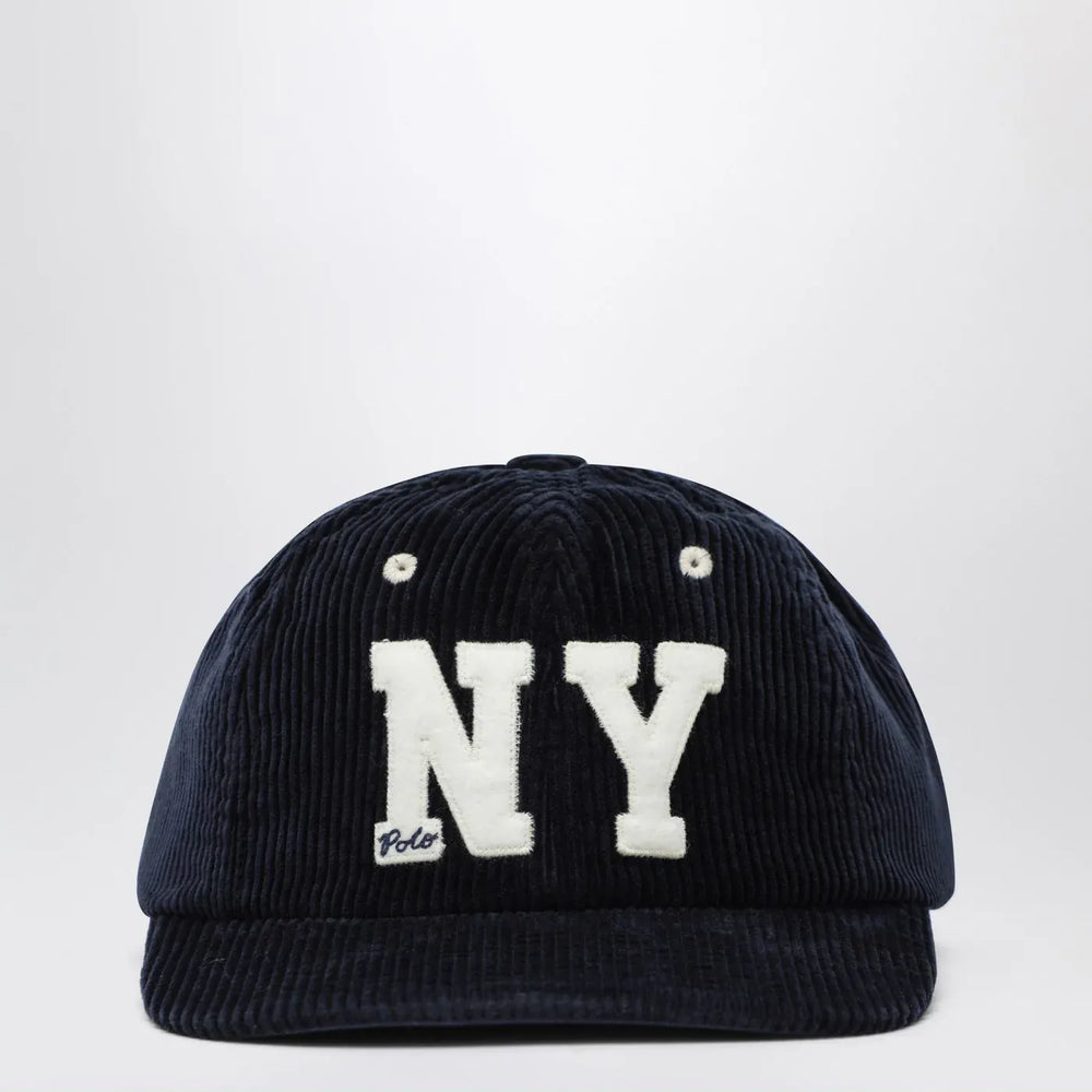 Polo Ralph Lauren - Blue corduroy baseball cap Brand Hats TU