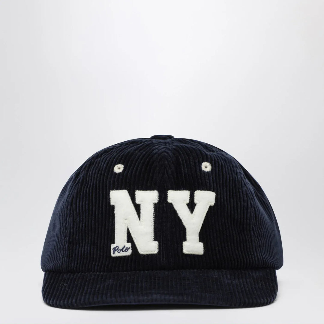 Polo Ralph Lauren - Blue corduroy baseball cap Brand Hats TU