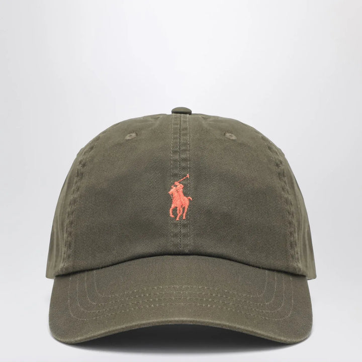Polo Ralph Lauren - Olive green baseball cap with logo Brand Hats TU
