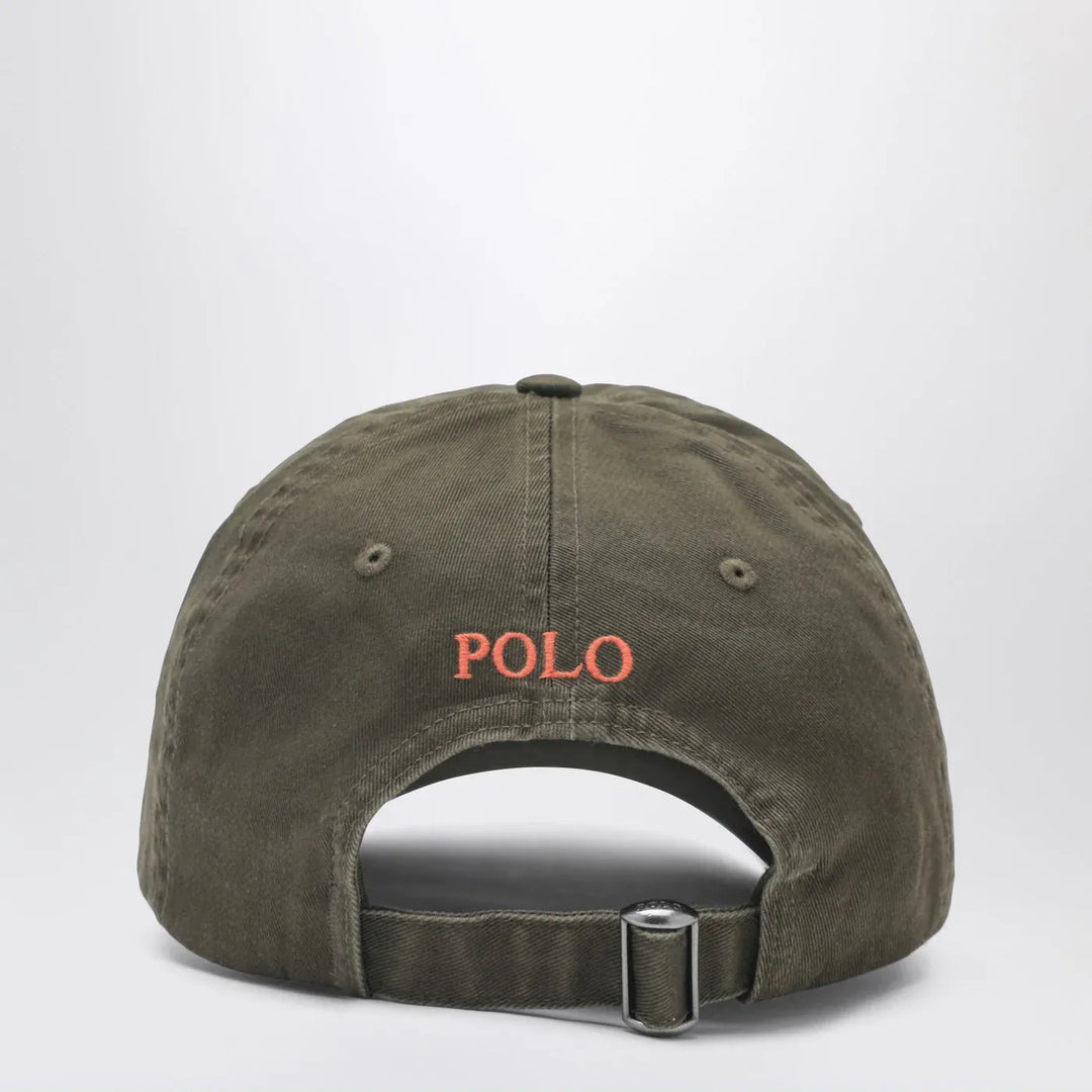 Polo Ralph Lauren - Olive green baseball cap with logo Brand Hats TU