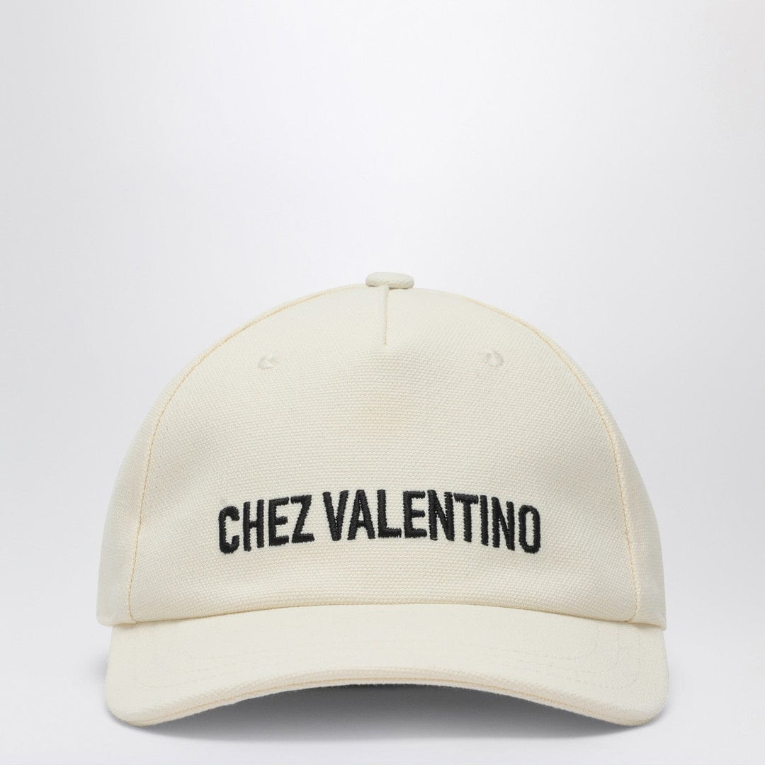 Hats Valentino Garavani - Chez Valentino ivory baseball cap Brand