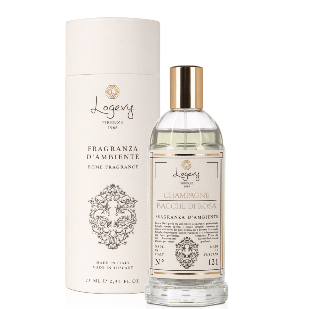 Home Diffuser 75ml Room Spray Logevy  Champagne and Rose Berries Home Fragrance Brand