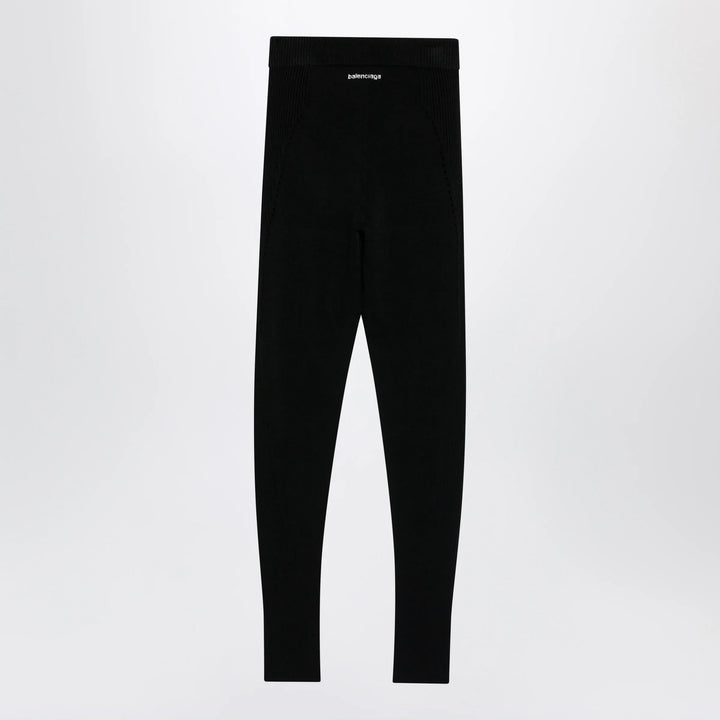 Balenciaga - Black Techwear viscose leggings Brand Hosiery