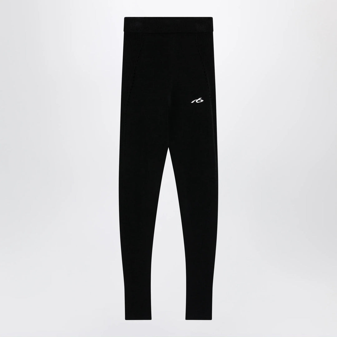 Balenciaga - Black Techwear viscose leggings Brand Hosiery XS