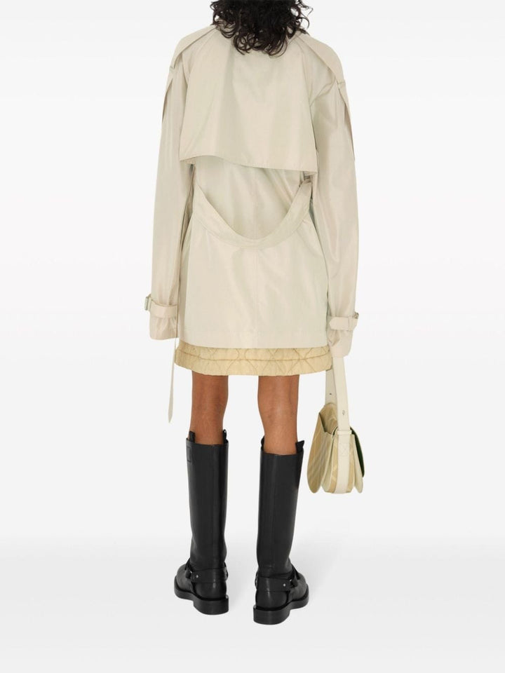Burberry Jackets 4 Burberry Light Silk Jackets Burberry Light Silk Jackets beige trench coat with belted waist and notched lapels. Brand