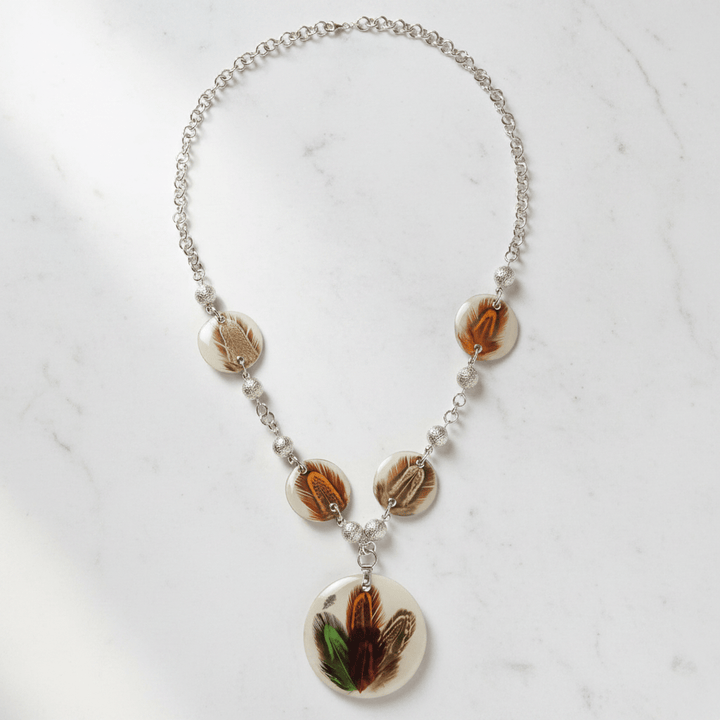 Antonella Piacenti Piuma Necklace Pendants 925 Silver Brand Necklace