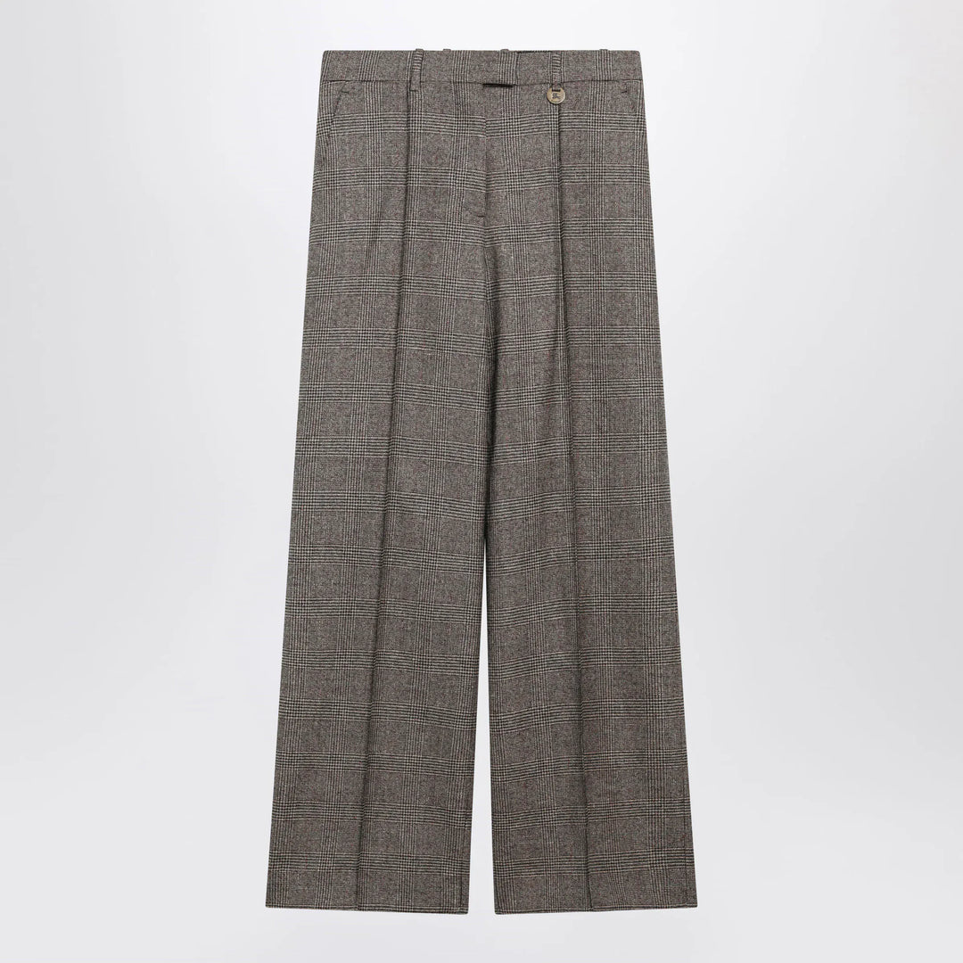 Burberry - Prince of Wales Wool-Blend Trousers Brand Pants 8 UK