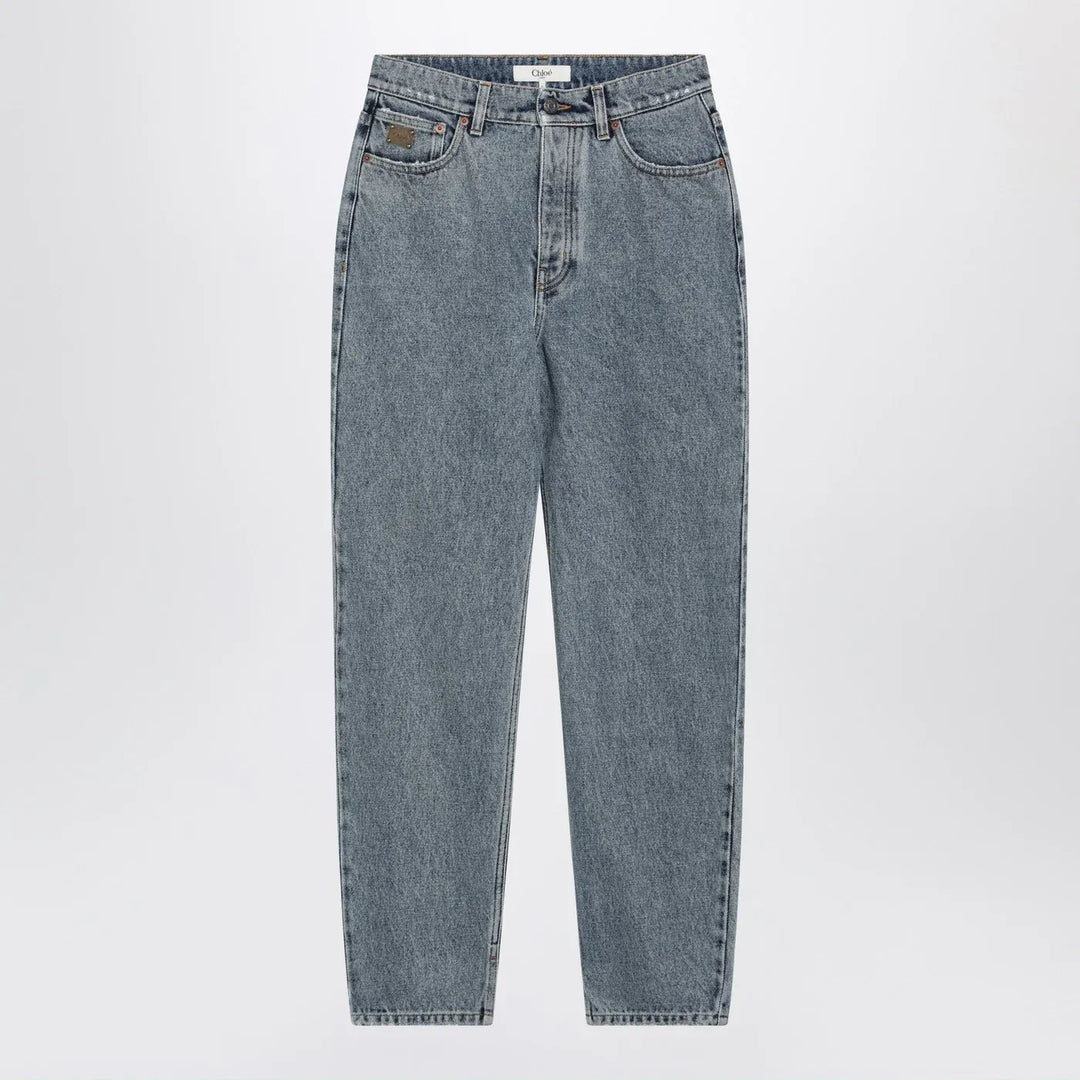 Chloé - Light indigo high-waisted tapered jeans Brand Pants 26