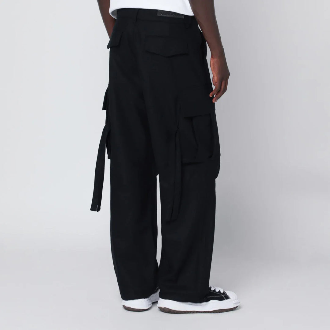DARKPARK - Black Saint wool cargo trousers Brand Pants