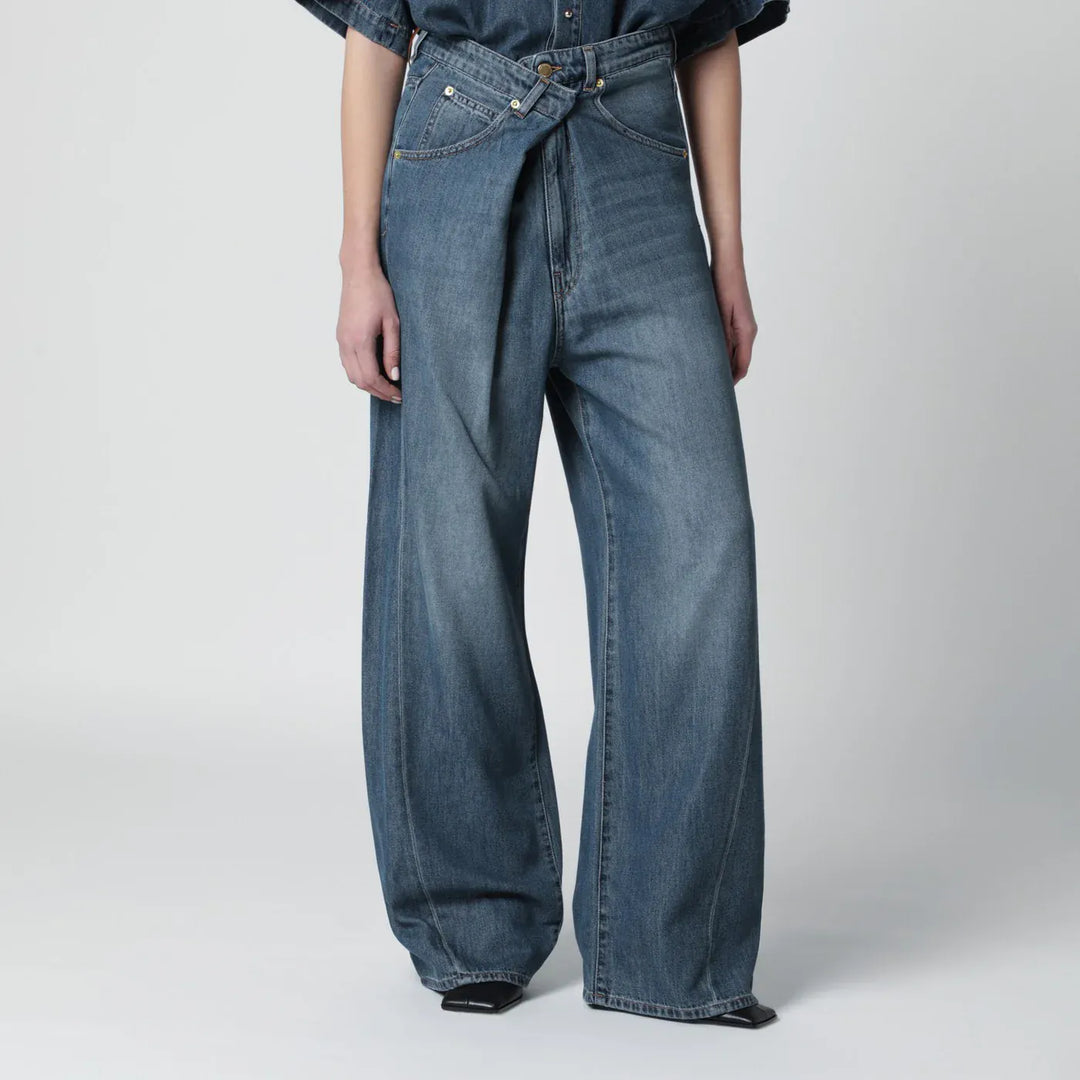 DARKPARK - Ines jeans with cuffed hem and light wash Brand Pants 25