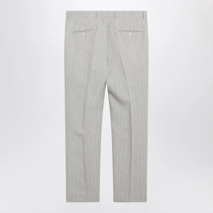 Dolce&amp;Gabbana - Pinstripe linen tailored trousers Brand Pants 48 IT