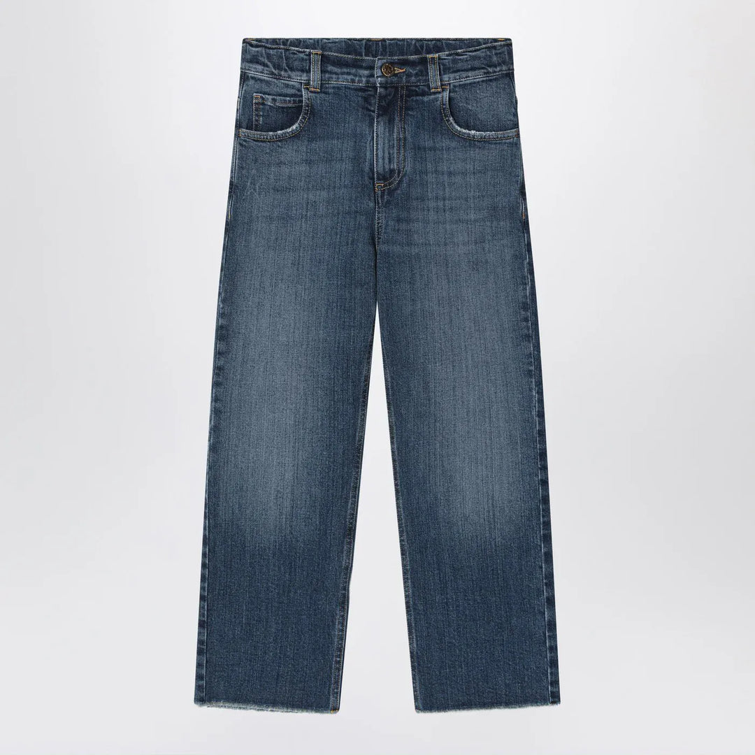 Golden Goose - Dark blue washed-out jeans Brand Pants 8Y