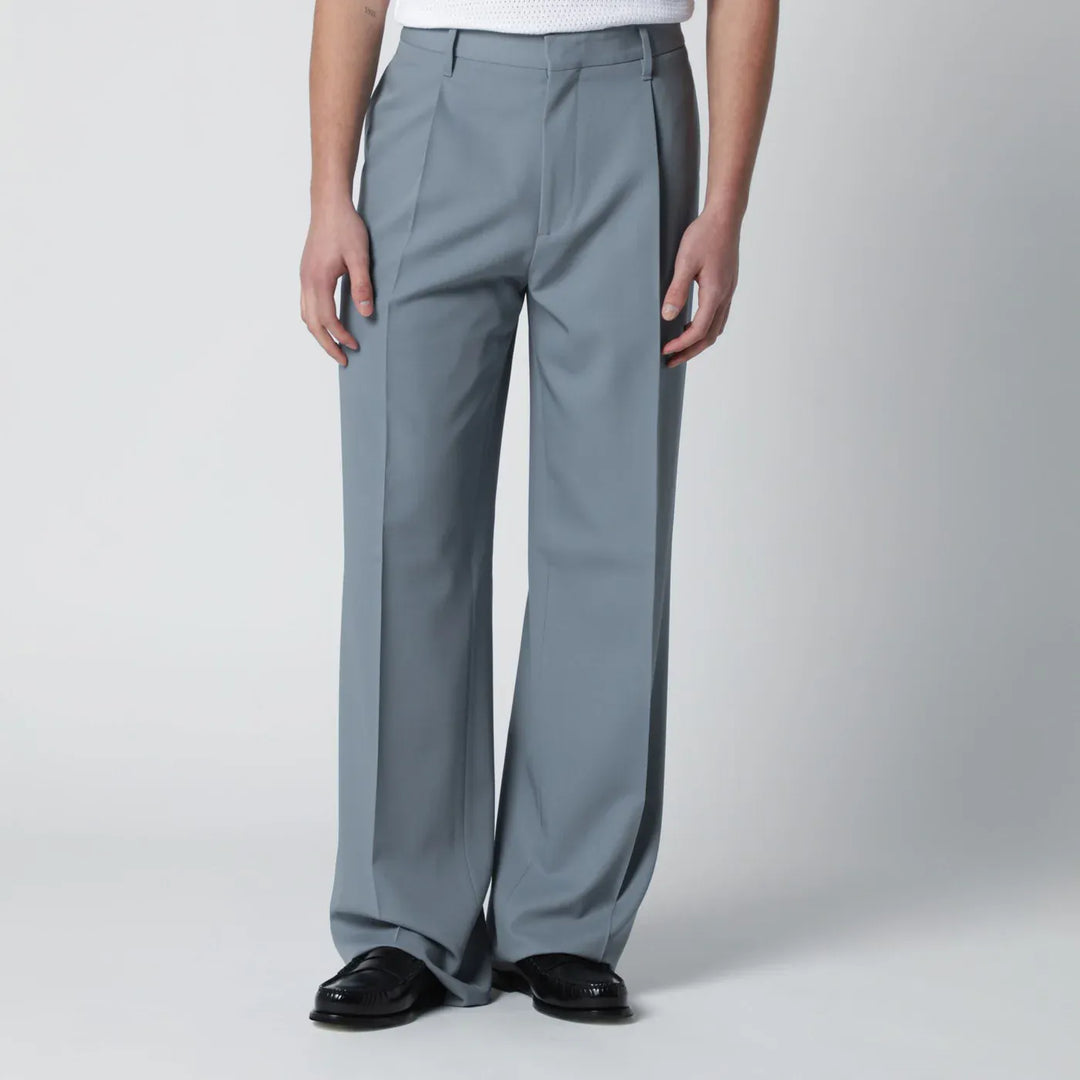 Lardini - Grey wool trousers Brand Pants 50 IT