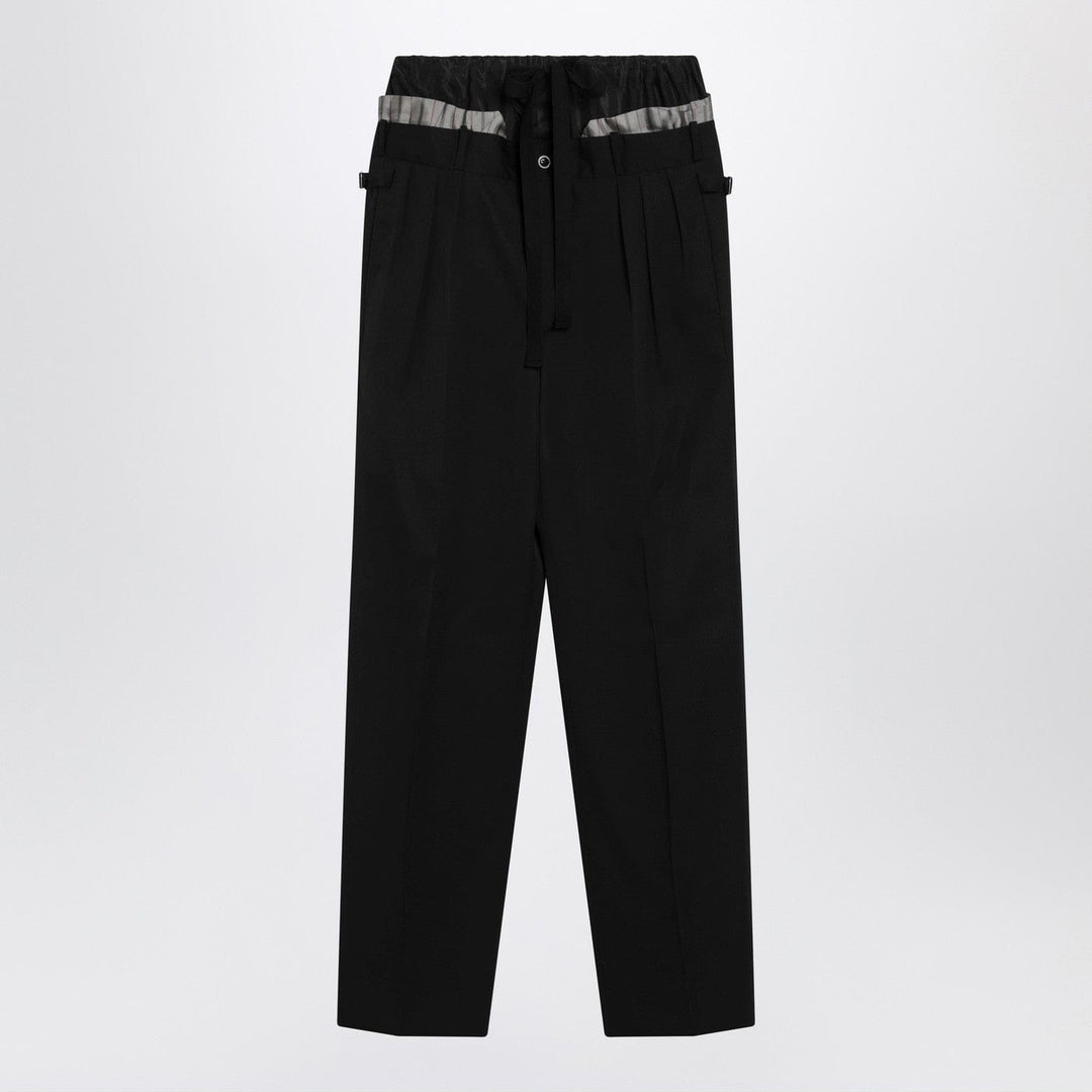 Pants 50 IT Maison Margiela - Black trousers “Anonymity of the Lining” Brand