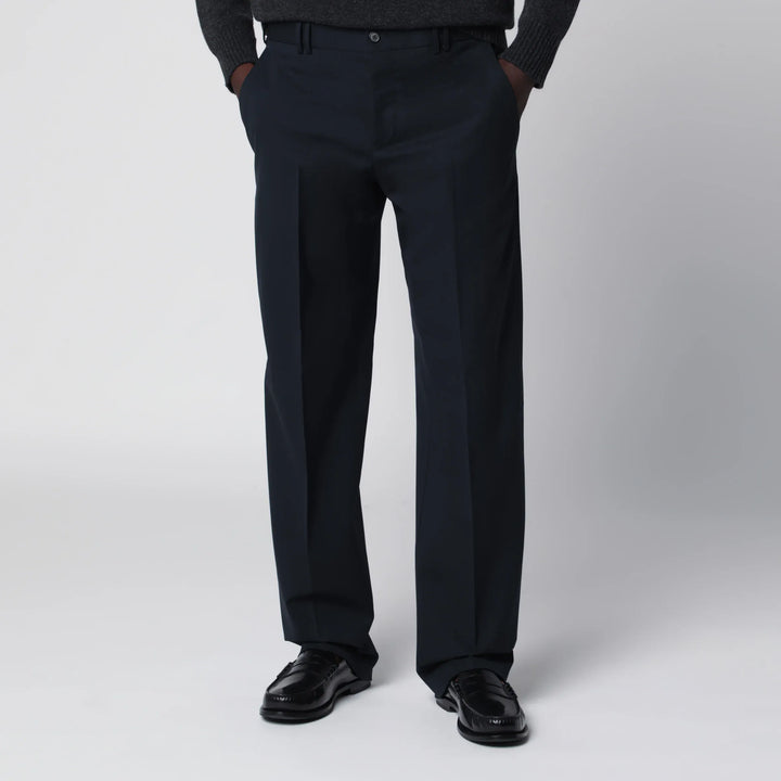 PT Torino - Blue Wool-Blend Trousers Brand Pants 46 IT