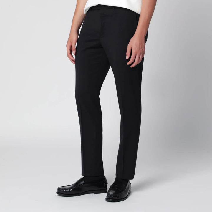 PT Torino - Dieci trousers in black wool blend Brand Pants