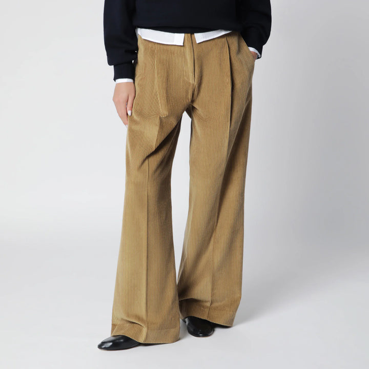 Róhe - Beige Ted Corduroy Trousers Brand Pants 34  FR