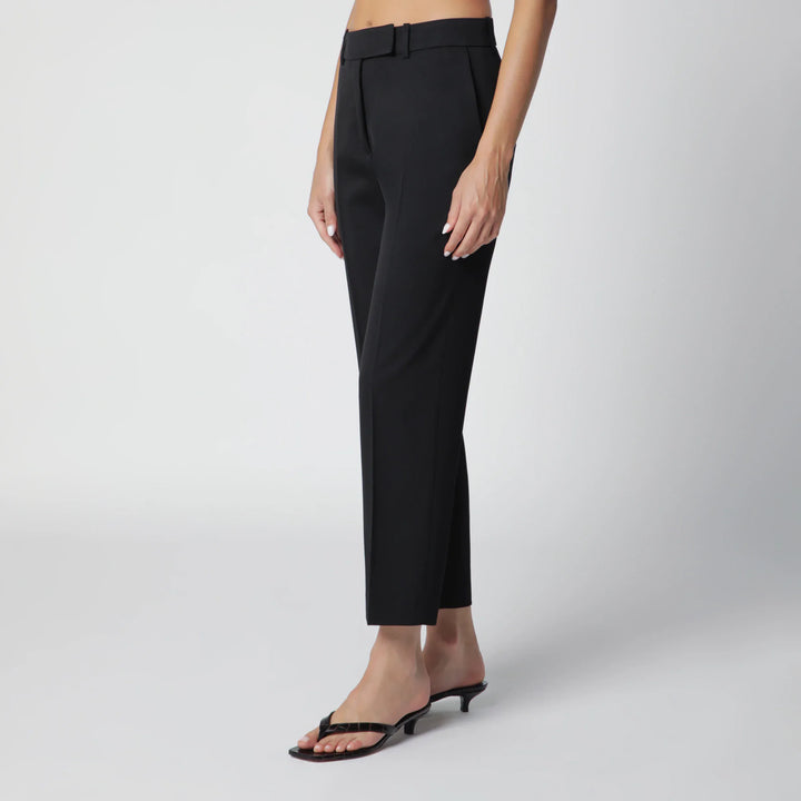 Róhe - Black Mies Cigarette-Leg Trousers Brand Pants
