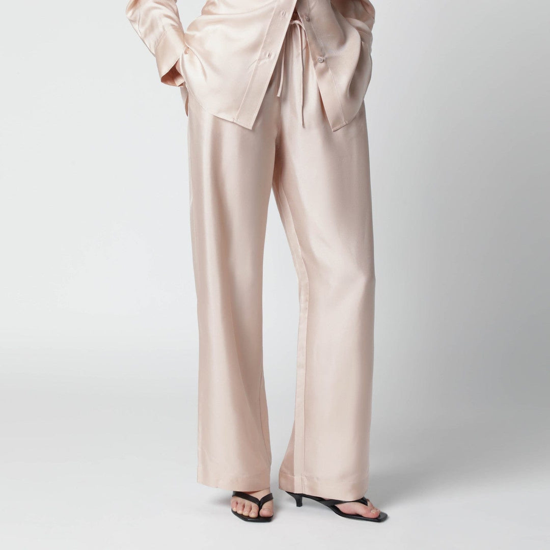 Pants Róhe - Light pink silk trousers Brand