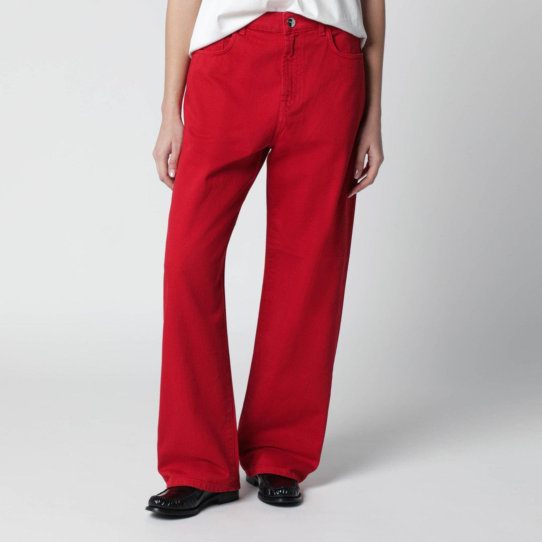 Pants Róhe - Red cotton trousers Brand