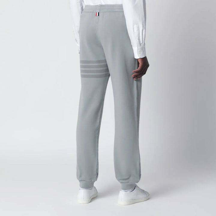 Thom Browne - Grey cotton jogging trousers Brand Pants