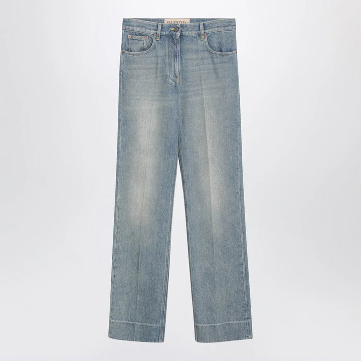 Valentino - Light blue washed-effect jeans Brand Pants 27