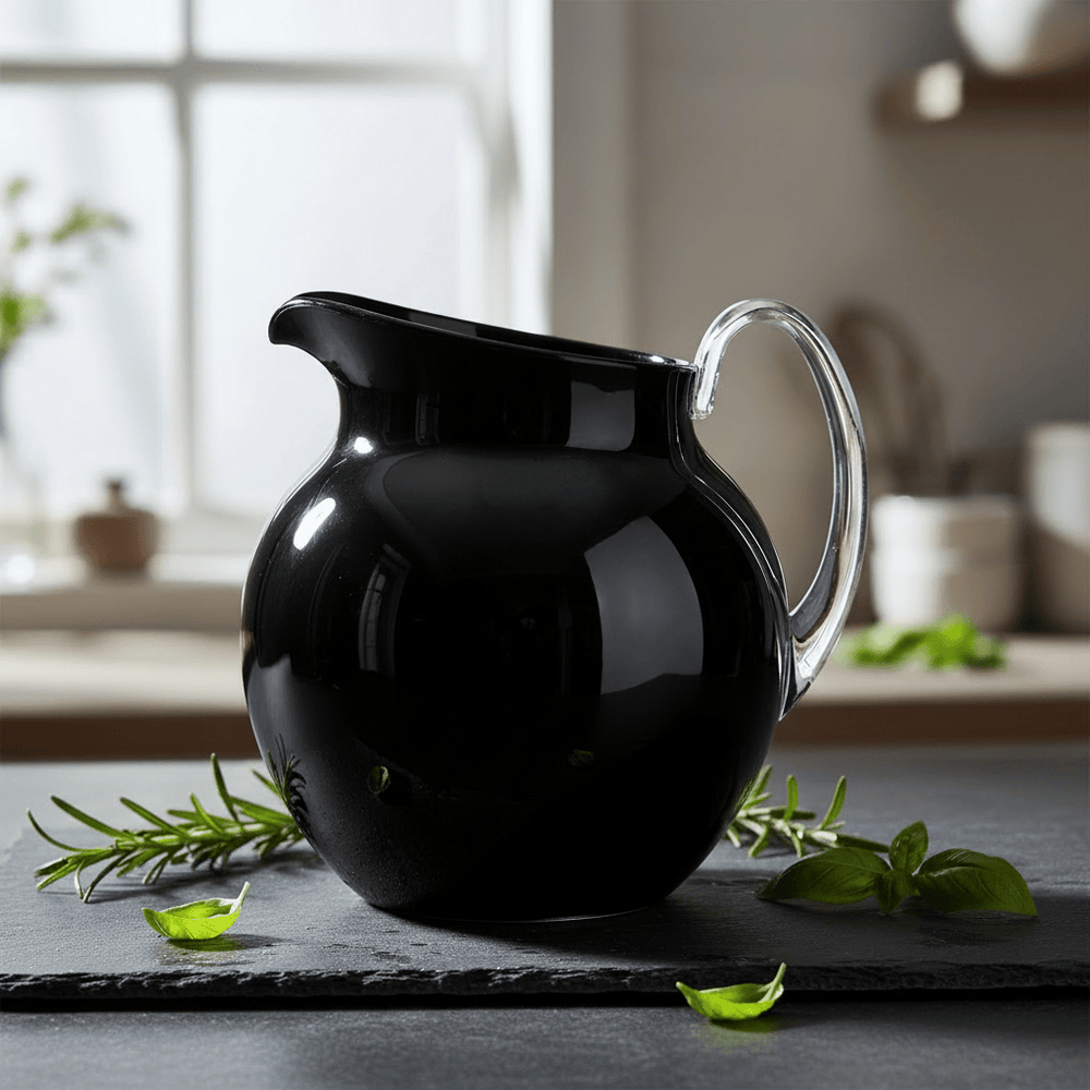 Mario Luca Giusti Plutone Jug Black Brand Pitchers & Jugs