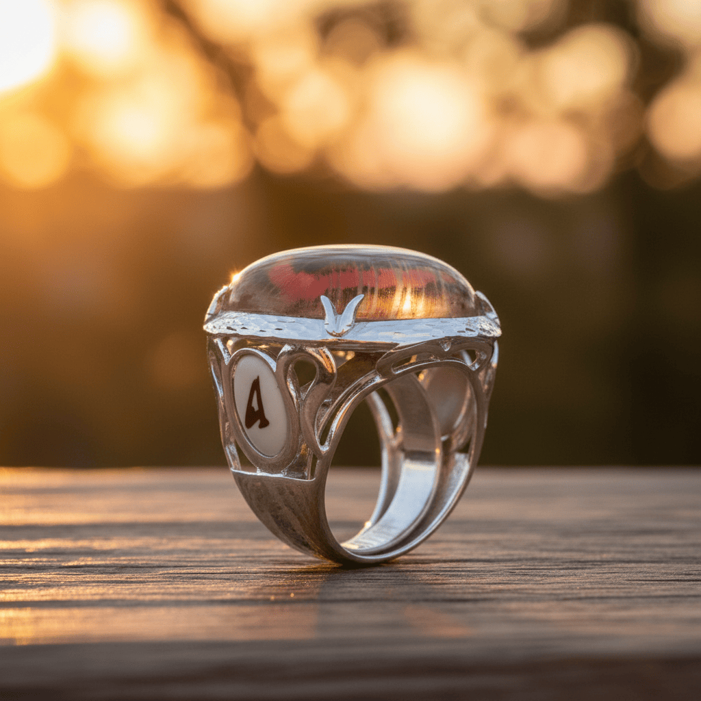 Antonella Piacenti Piuma Cabochon Silver Ring 925 Brand Rings
